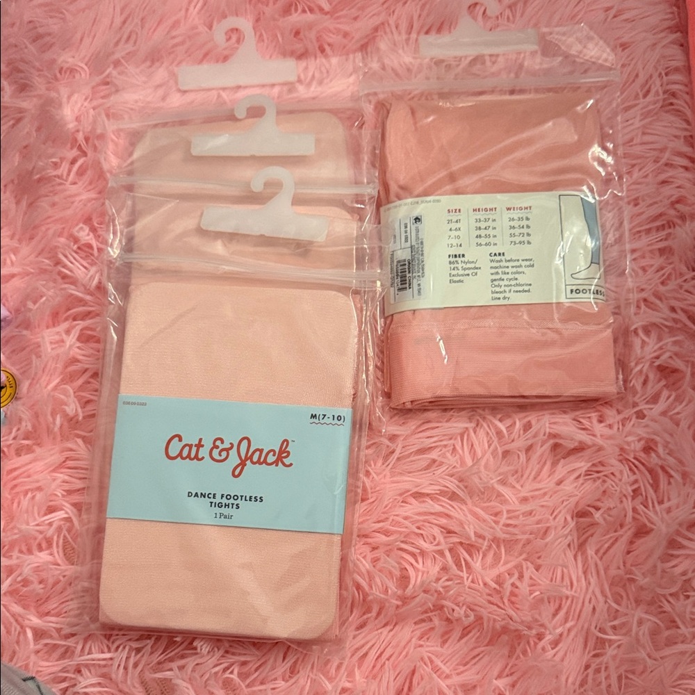 Girls' Dance Footless Tights - Cat & Jack™ Pink